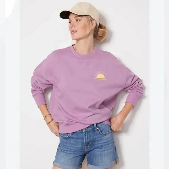 Spiritual Gangster Women's Sz XS Find Joy Relaxed Crew Pullover - Picture 9 of 9